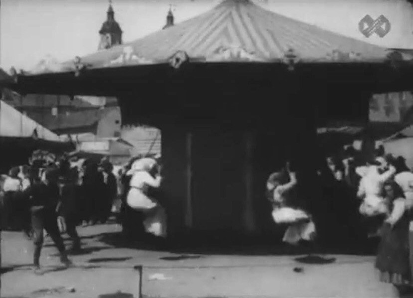 Prvi ringilšpil u Zagrebu 1891. godine. Gospodarsko-šumarska izložba, održana na prostorima zgrade Zemaljske bolnice (danas Rektorat Sveučilišta)